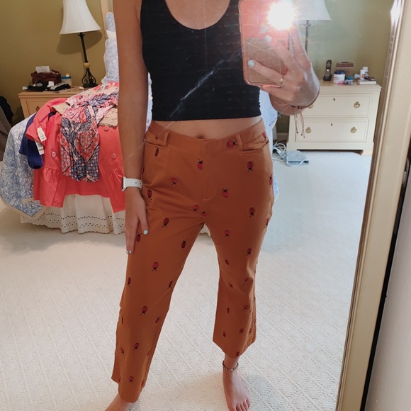Lily Pulitzer Ladybug Cropped Flare Pants - Picture 1 of 1